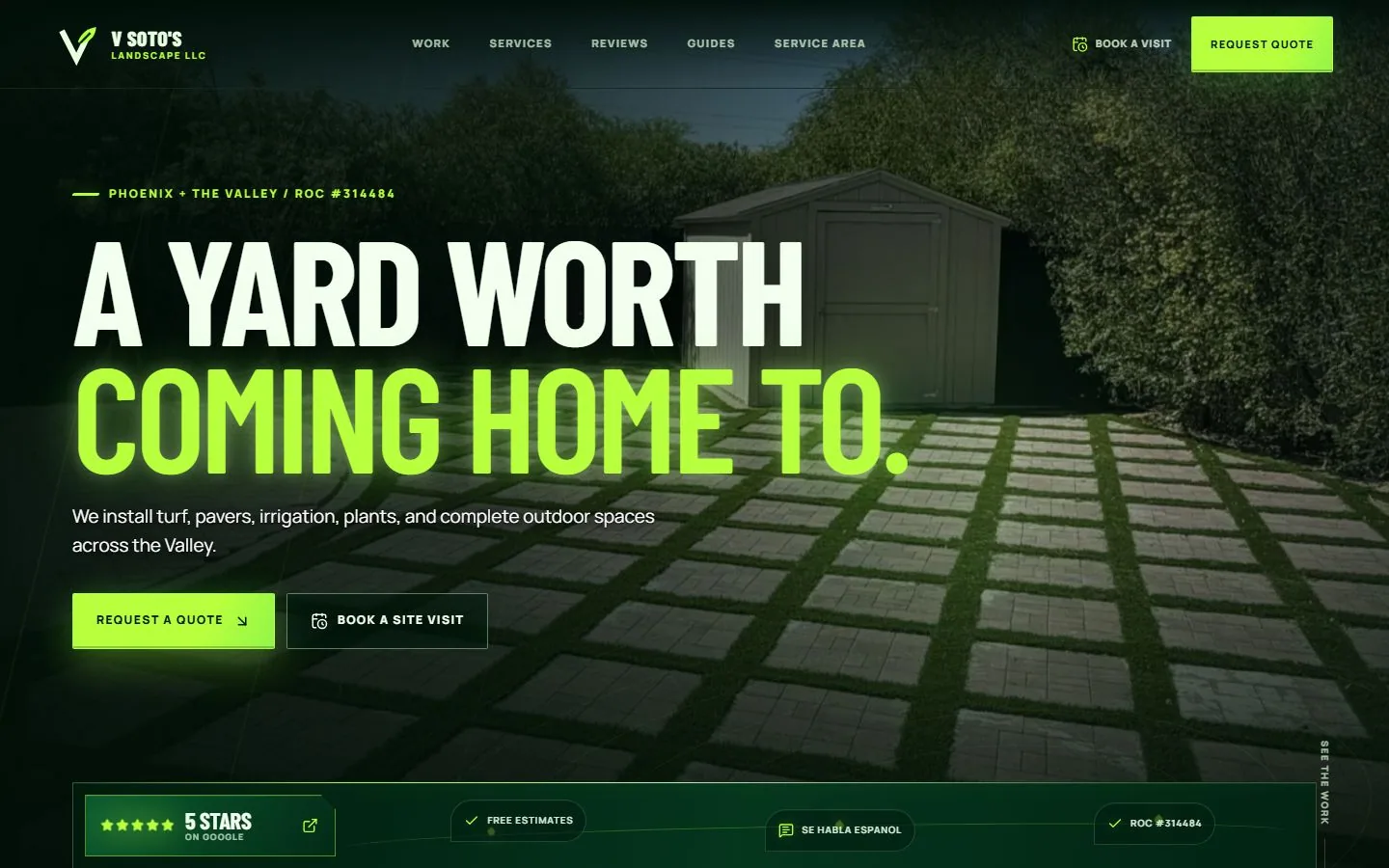 V Soto's Landscape website